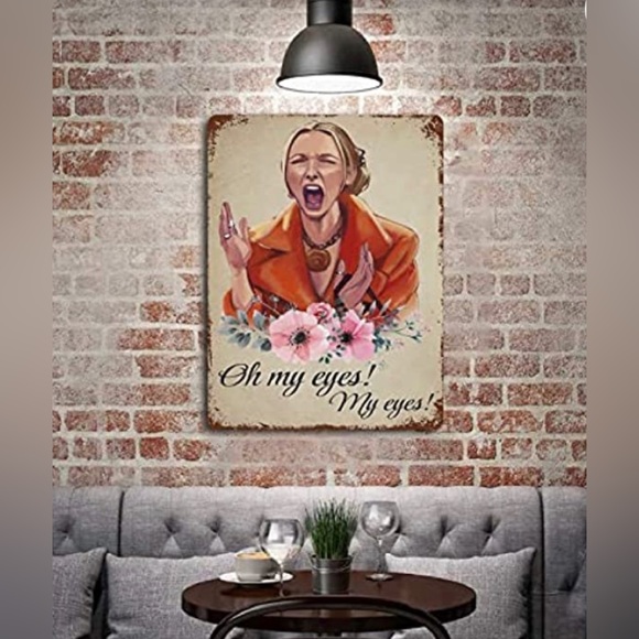 Friends Oh My Eyes Phoebe Retro Metal Tin Sign LARGE SIZE NWT - Picture 2 of 4